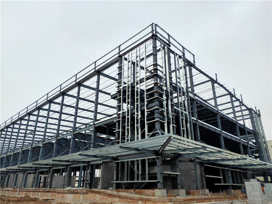 山西鋼結構施工現(xiàn)場圖